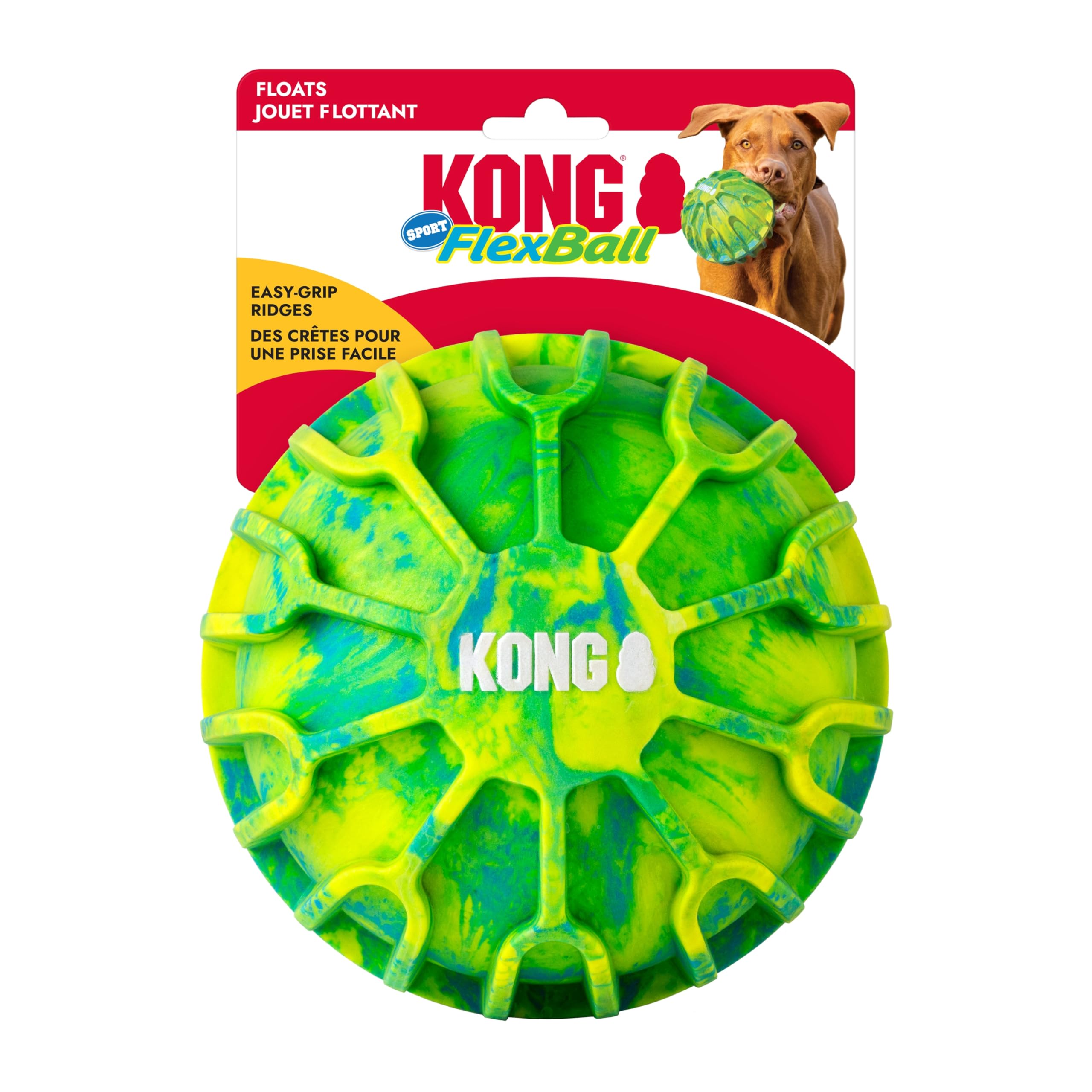 KONG FlexBall texture tourbillon durable offrant rebond et résistance