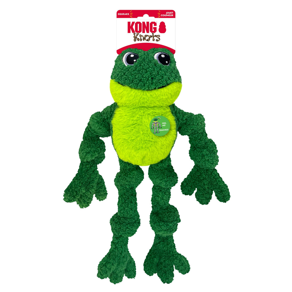 KONG gros plan sur texture peluche et corde interne offrant durabilité