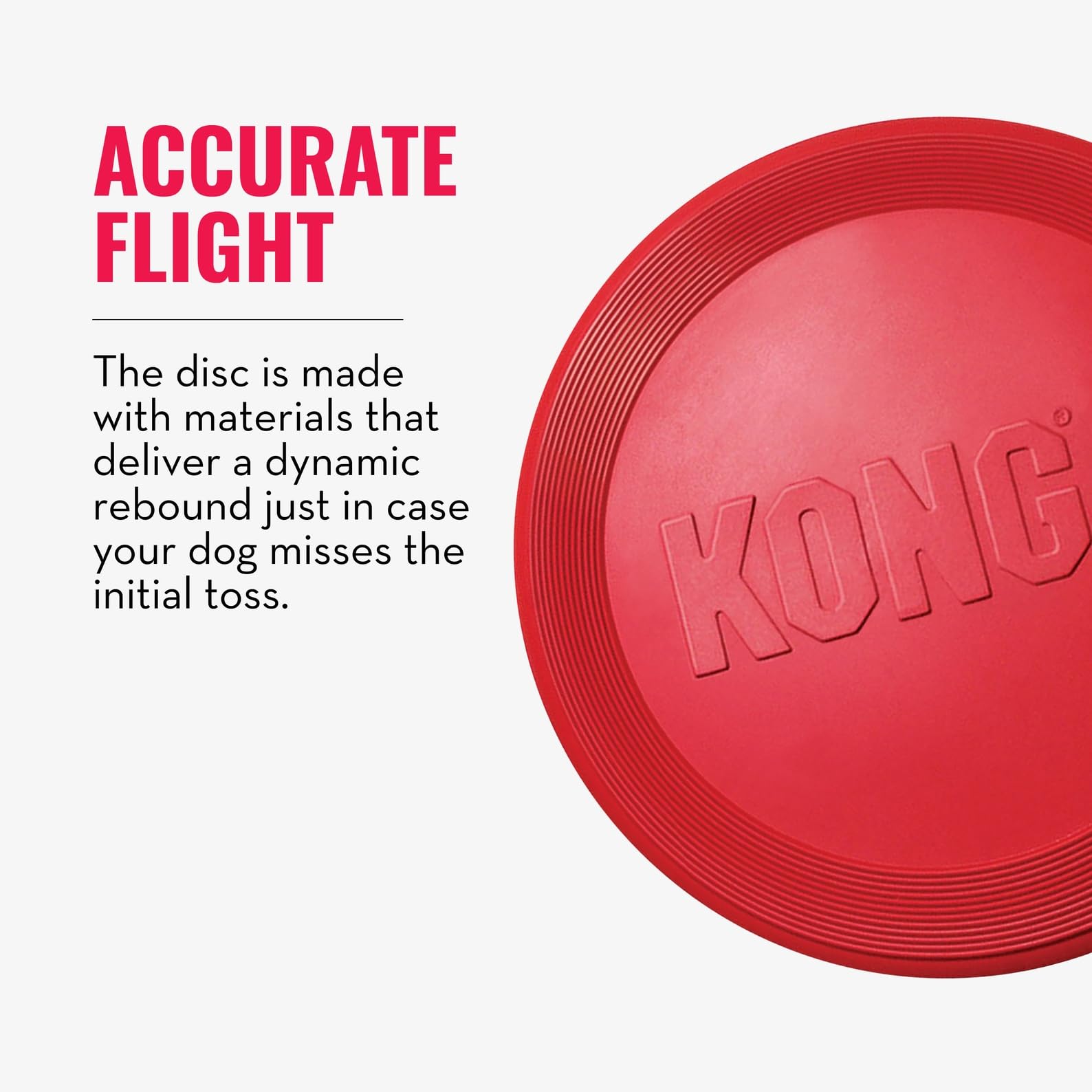 KONG Flyer emballage et étiquette montrant fabrication et garantie
