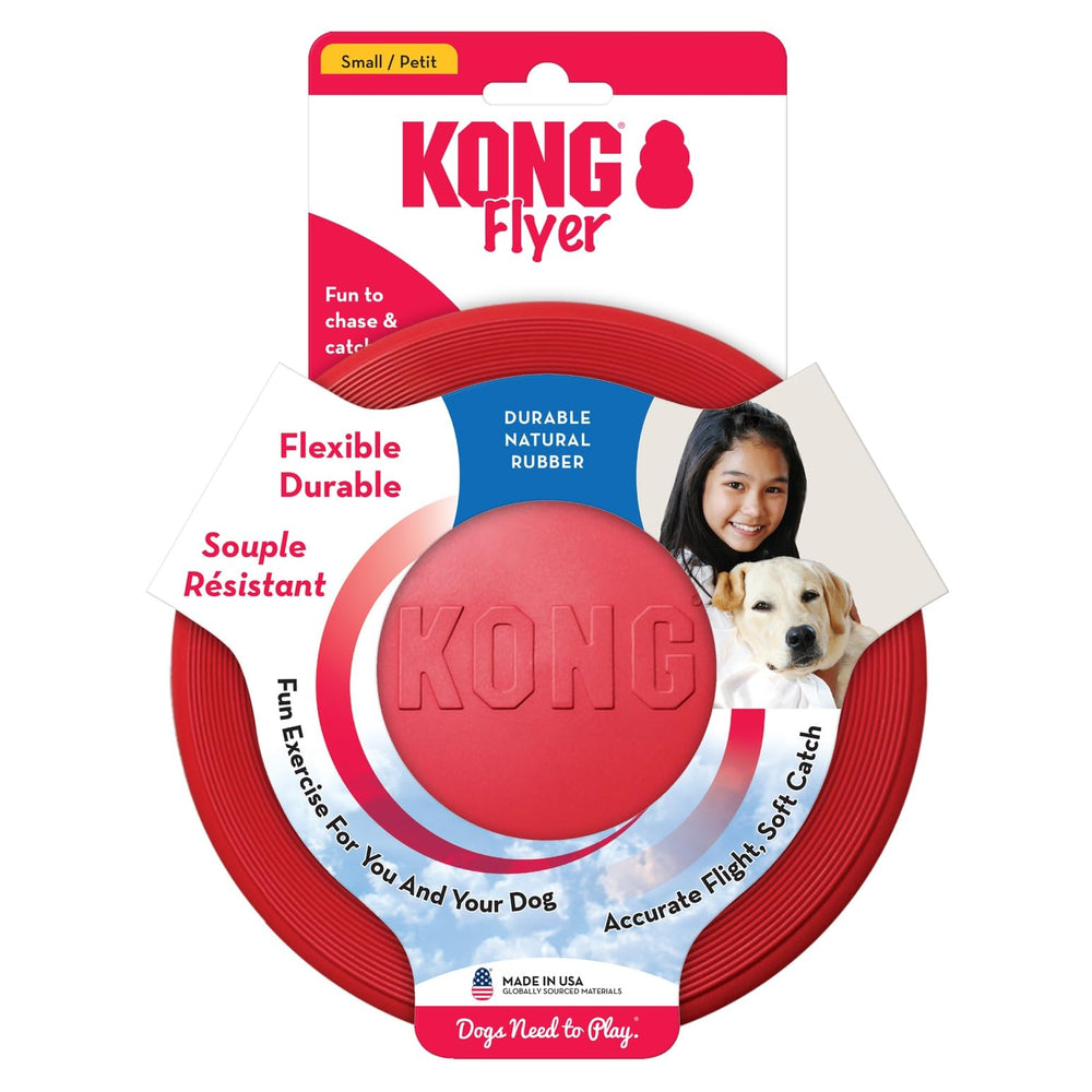 KONG Flyer plié dans sac pour transport pratique et rangement