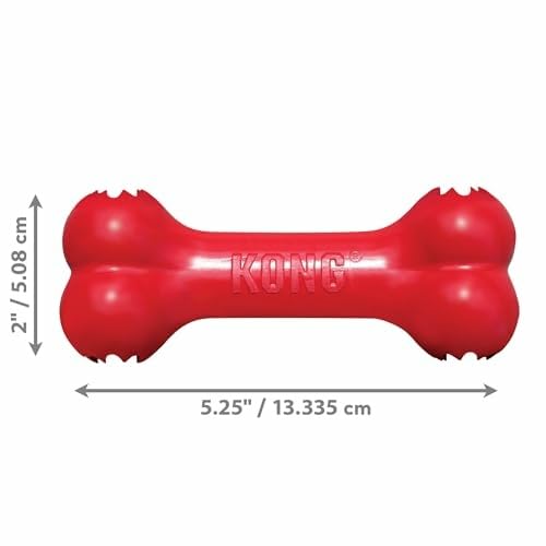 KONG Goodie Bone en usage avec friandises pour prolonger l’attention du chien