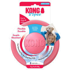 KONG Puppy Flyer gros plan matière en caoutchouc souple protégeant les dents