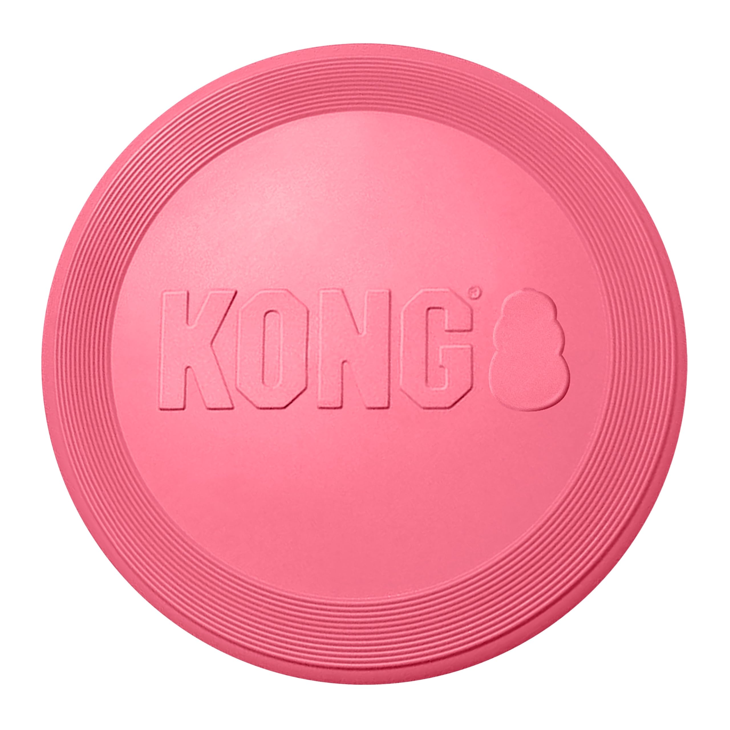 KONG Puppy Flyer face avant montrant la forme et la couleur pour attraper facilement
