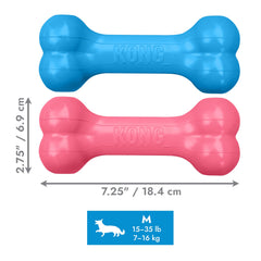 KONG Puppy Goodie Bone vue latérale illustrant la robustesse douce