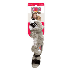 KONG Raccoon en jeu avec chien illustrant interaction active et stimulation