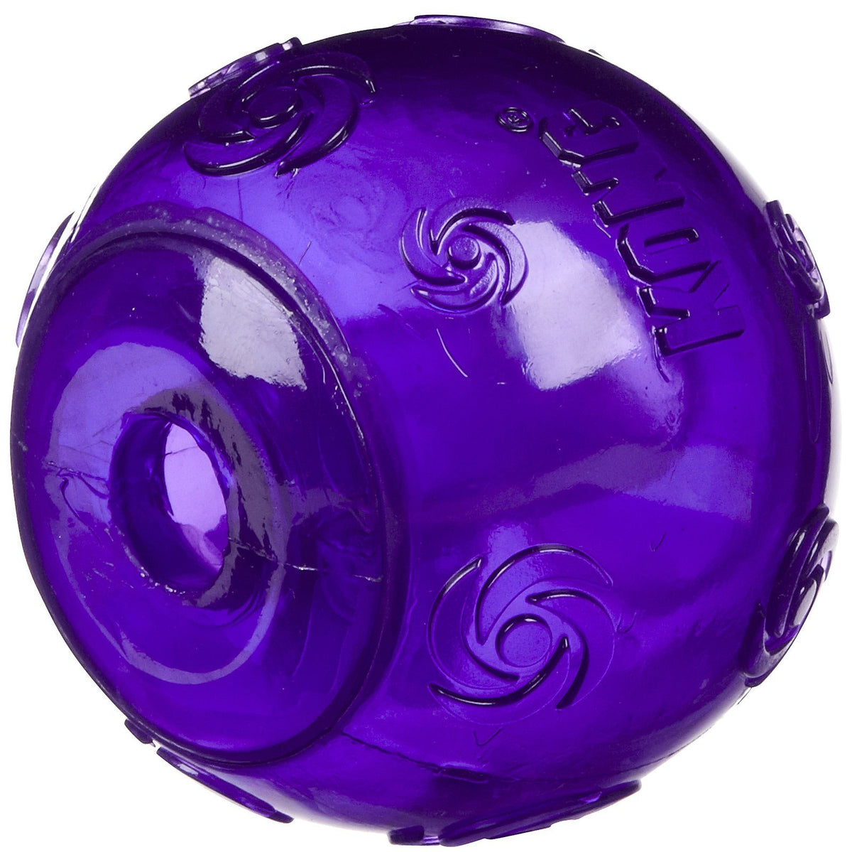 KONG Squeezz Ball emballage visible avec couleurs variées pour jeu durable