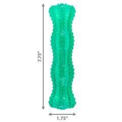 KONG Squeezz Dental Stick avec rainures remplies prolongeant le jeu gustatif