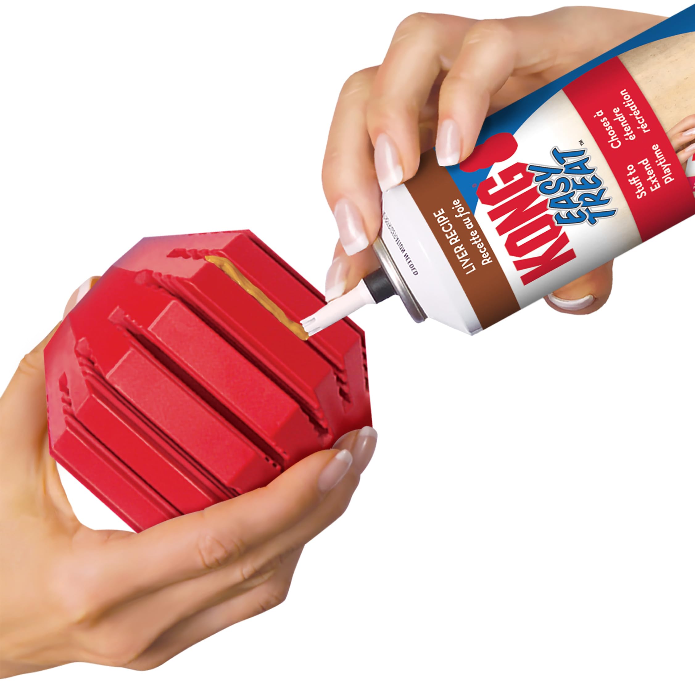 KONG produit avec emballage montrant marque et qualité fabriquée aux États-Unis