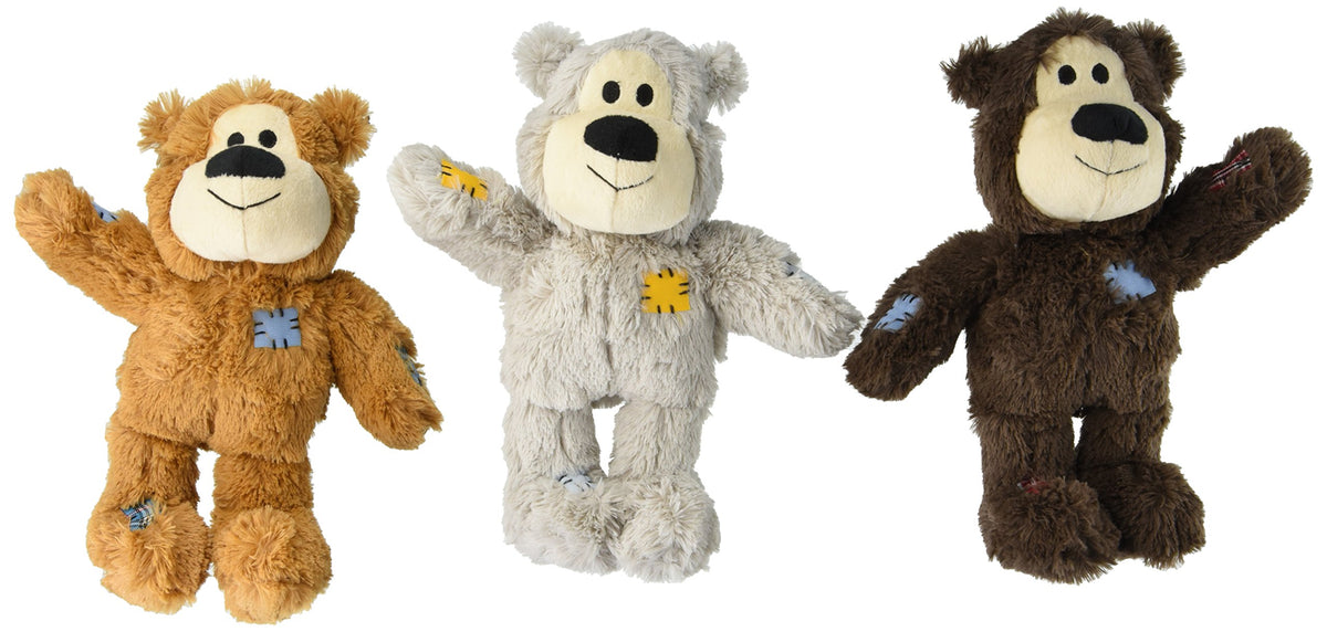 KONG Wild Knot Bear face avant montrant peluche douce et attrait pour câlins