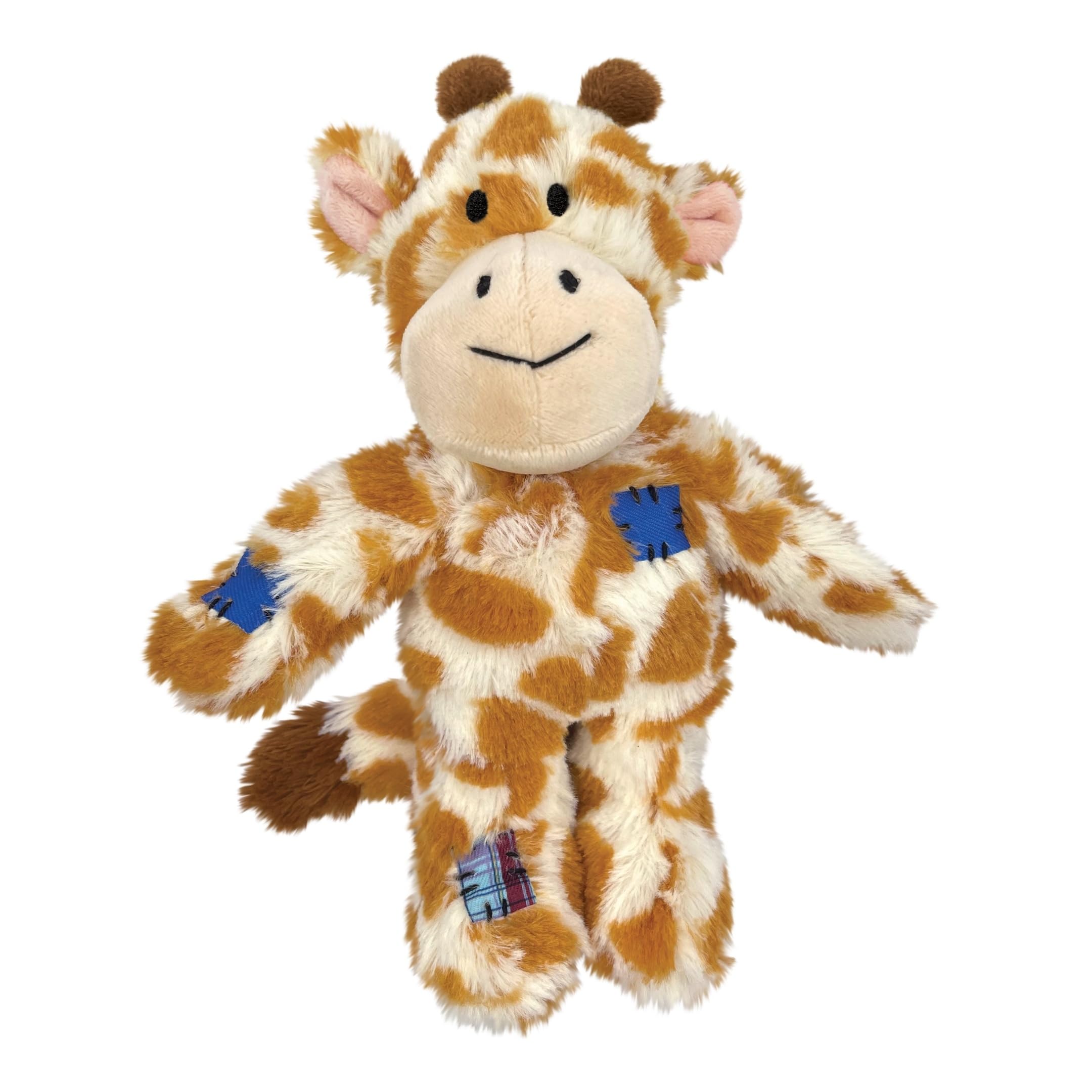 KONG Wild Knots Giraffe face avant montrant la peluche attrayante pour câlins