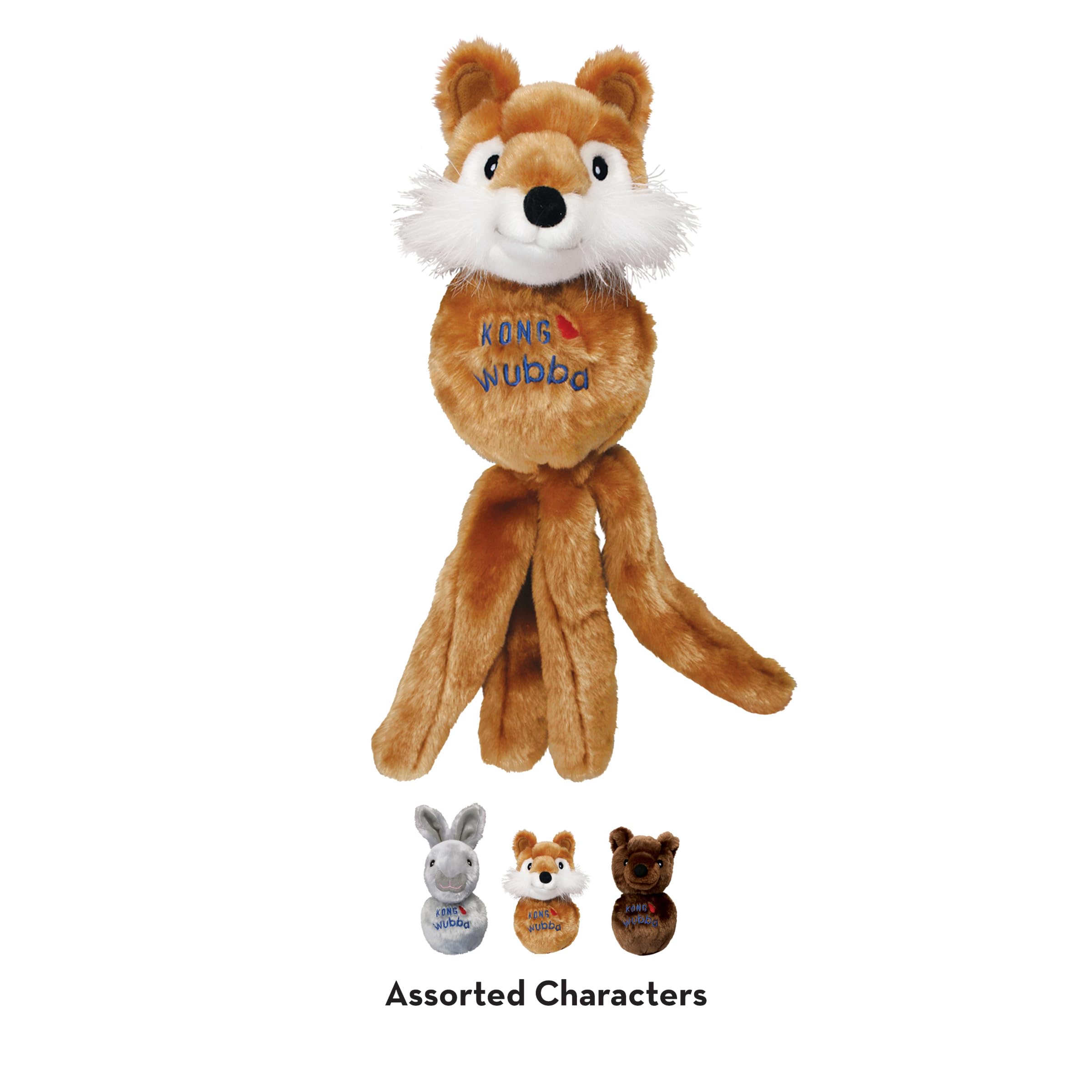 KONG Wubba détail de la queue renforcée pour tir et lancer plus durable