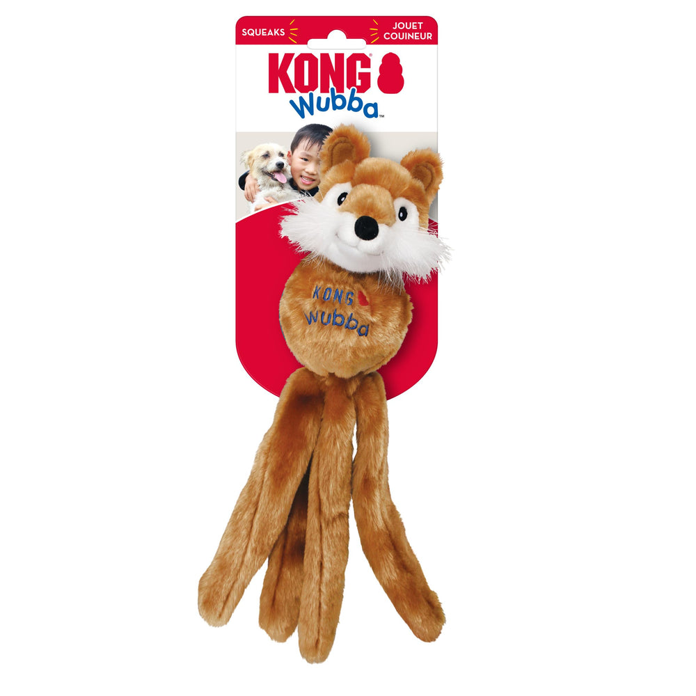 KONG Wubba en action lors d’un lancer pour jouer au rapport et exercice