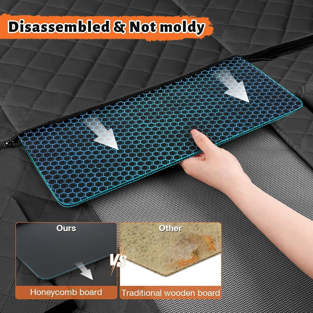KONNAO fenêtre en mesh offrant ventilation et visibilité directe sur l'animal