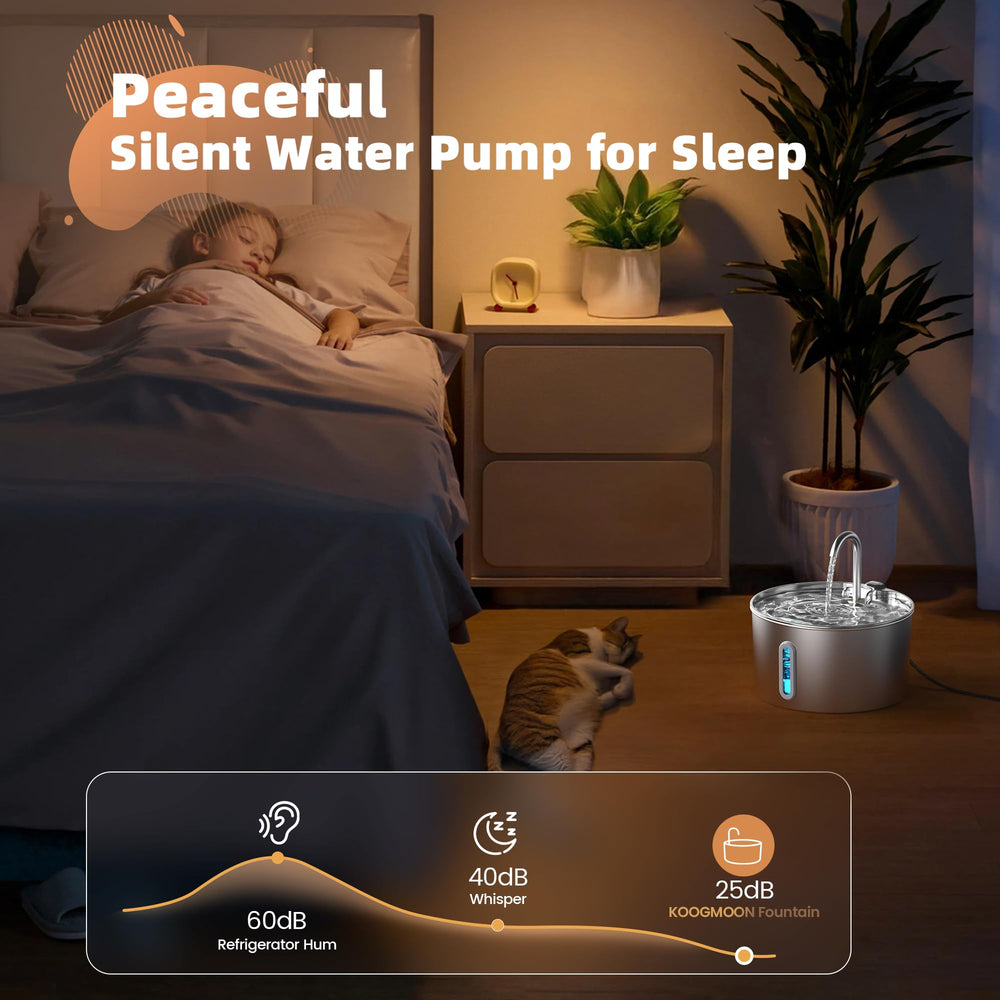 KOOGMOON pompe ultra-silencieuse montrée en coupe pour fonctionnement discret