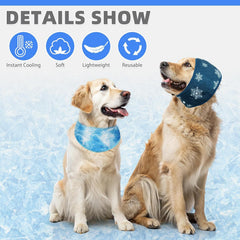 KOOLTAIL bandana porté pendant promenade pour confort et réduction inconfort chaleur