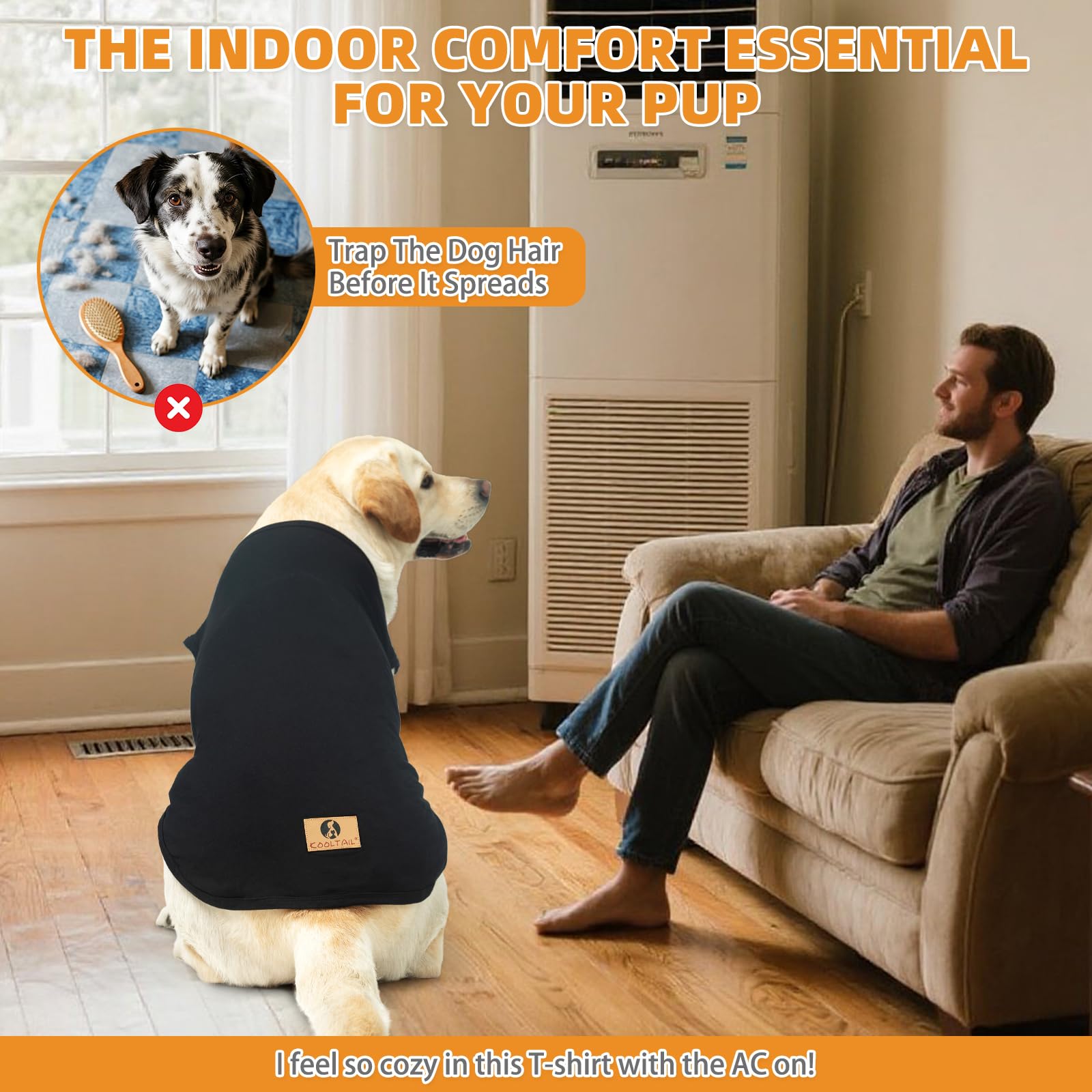 KOOLTAIL pack de deux t-shirts pliés, lavage alterné commode