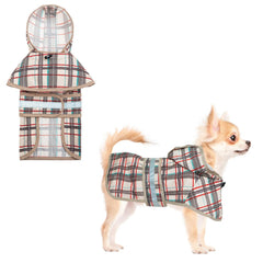 KOOLTAIL poncho beige vue avant protégeant chien de la pluie