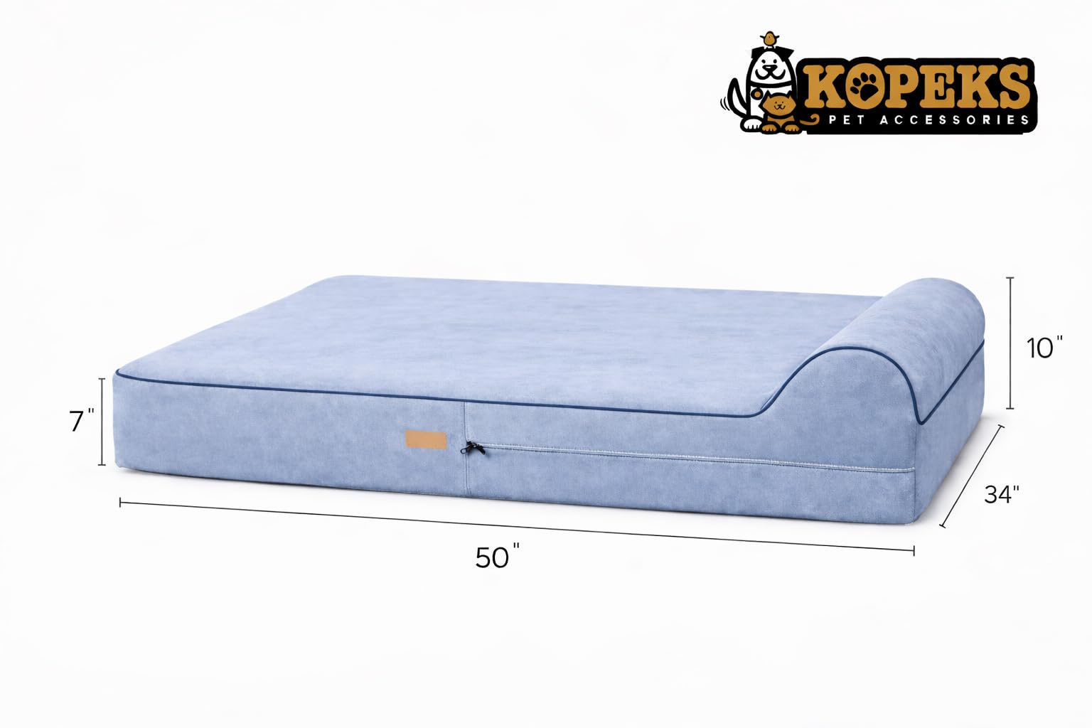 KOPEKS housse zippée ouverte doublure imperméable pour protection