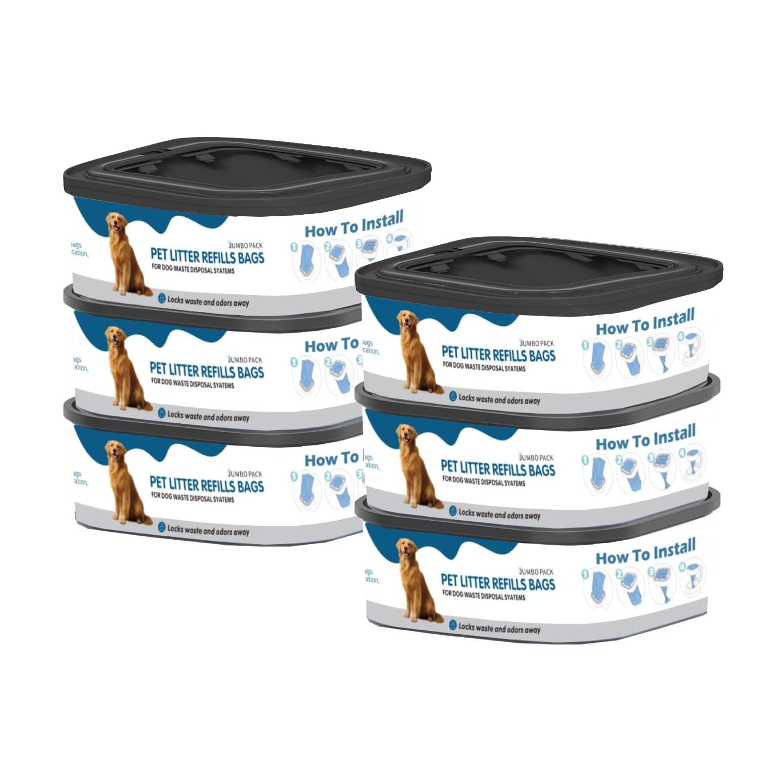 KPPTYTY emballage avant montrant pack de 6 et longueur jumbo