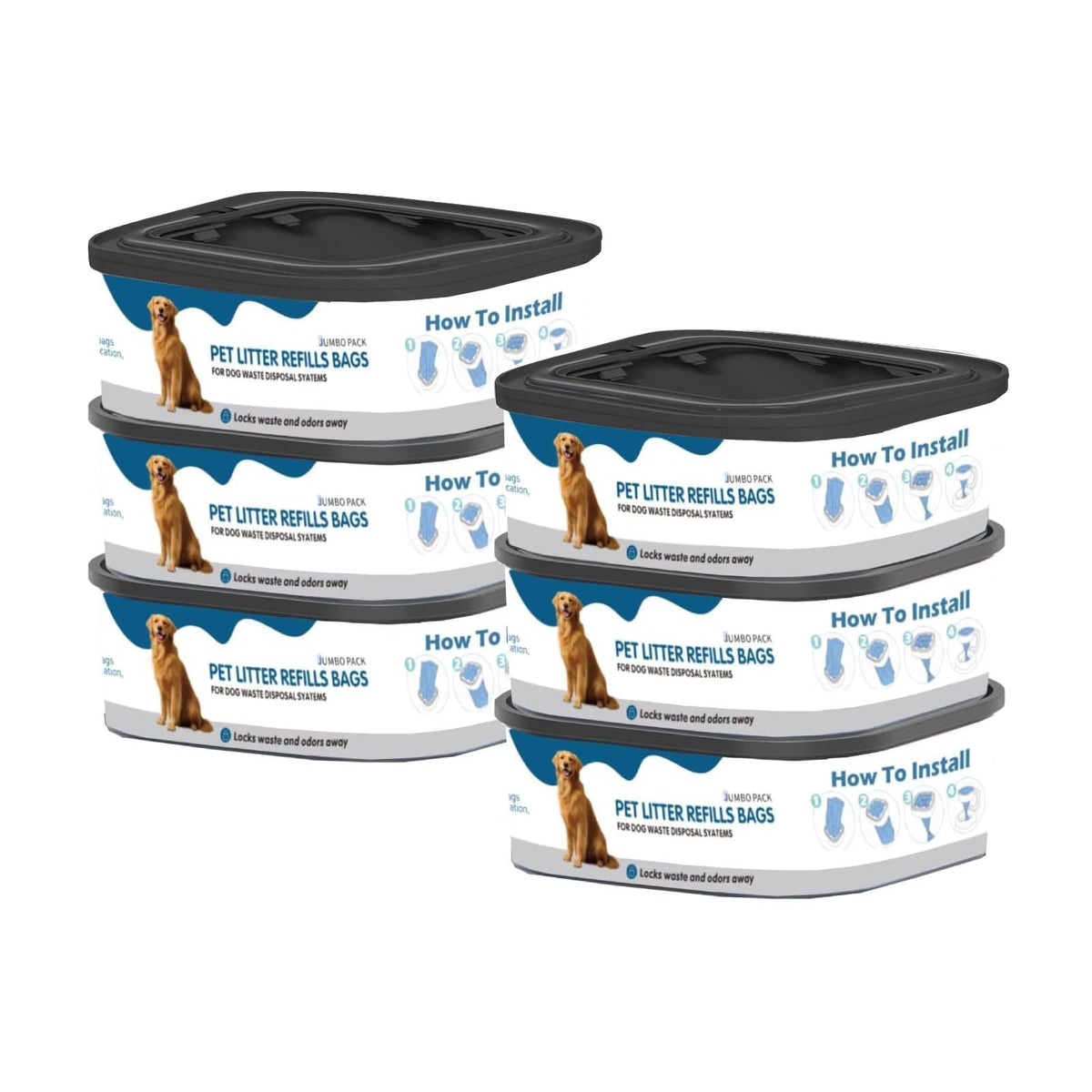 KPPTYTY emballage avant montrant pack de 6 et longueur jumbo