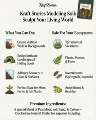 KRAFTSTORIES terrarium vertical installé illustrant fixation sûre et décor naturel