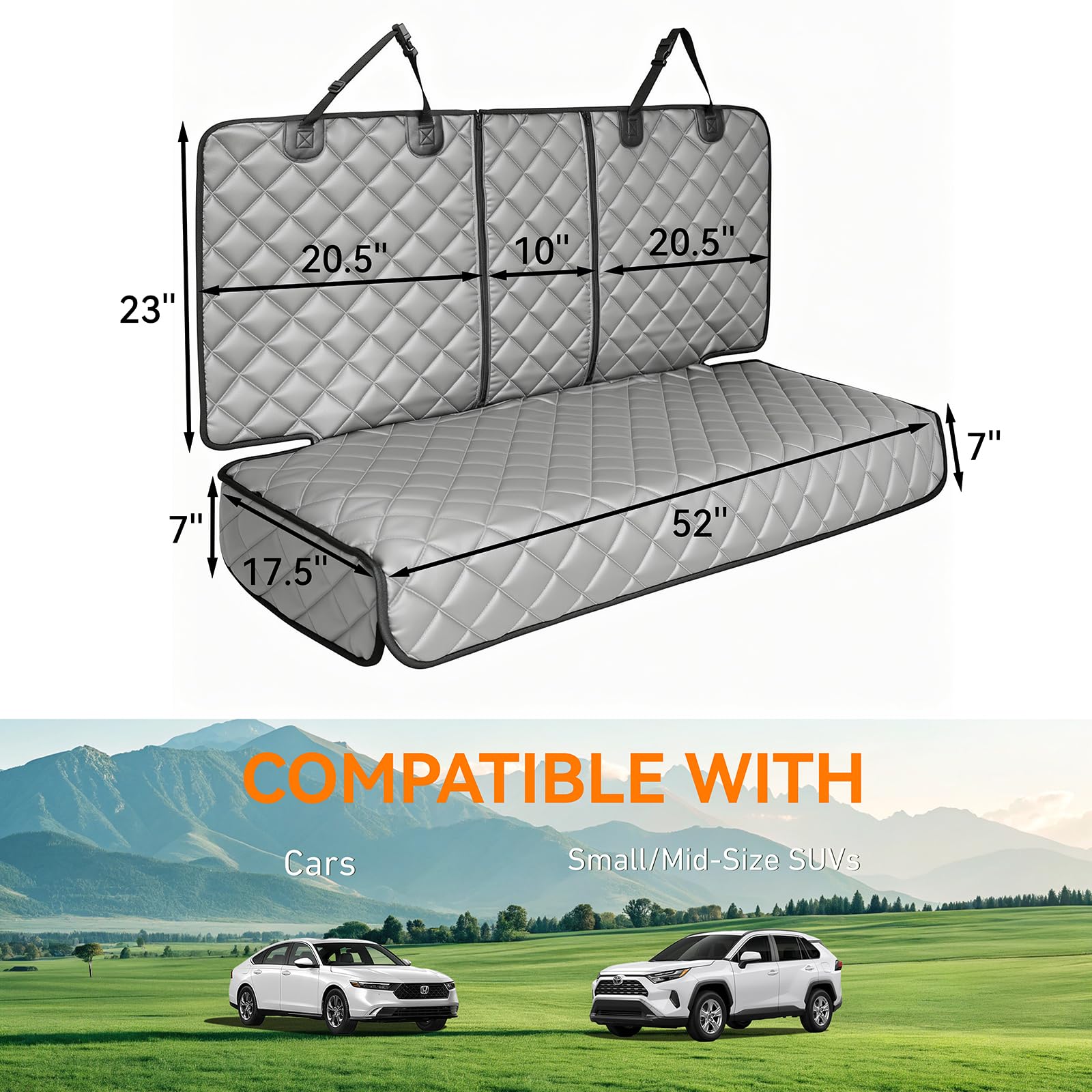 KritterKorner gros plan coutures cuir PU durable et résistant