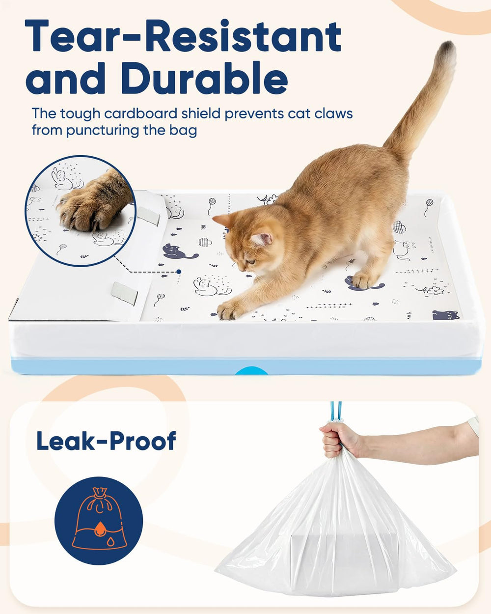 KropBom cordon de serrage bien visible, fermeture rapide et hygiénique