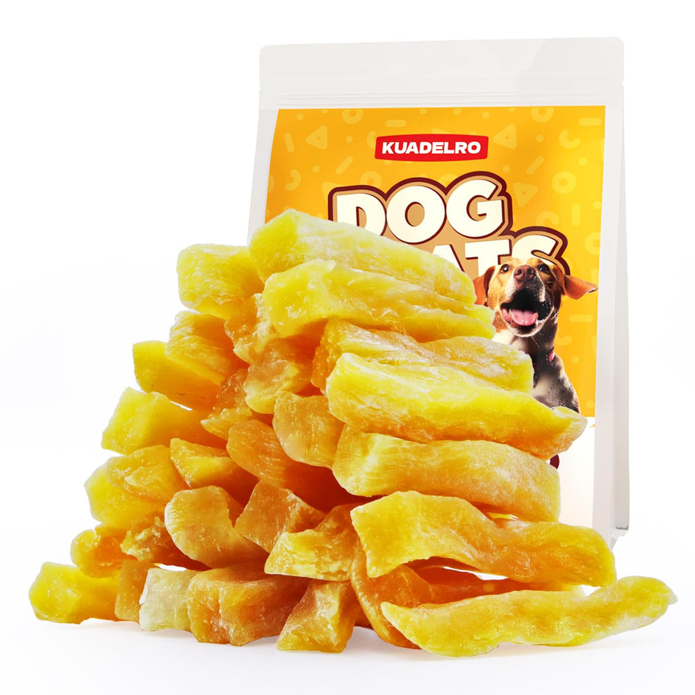 KUADELRO emballage avant montrant friandises naturelles et bénéfice praticité