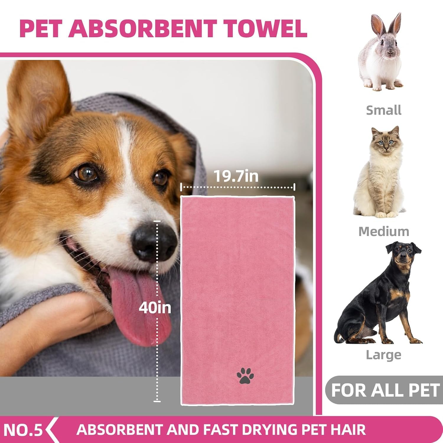 KUEIOX ensemble pièces posées rangement pratique pour toilettage