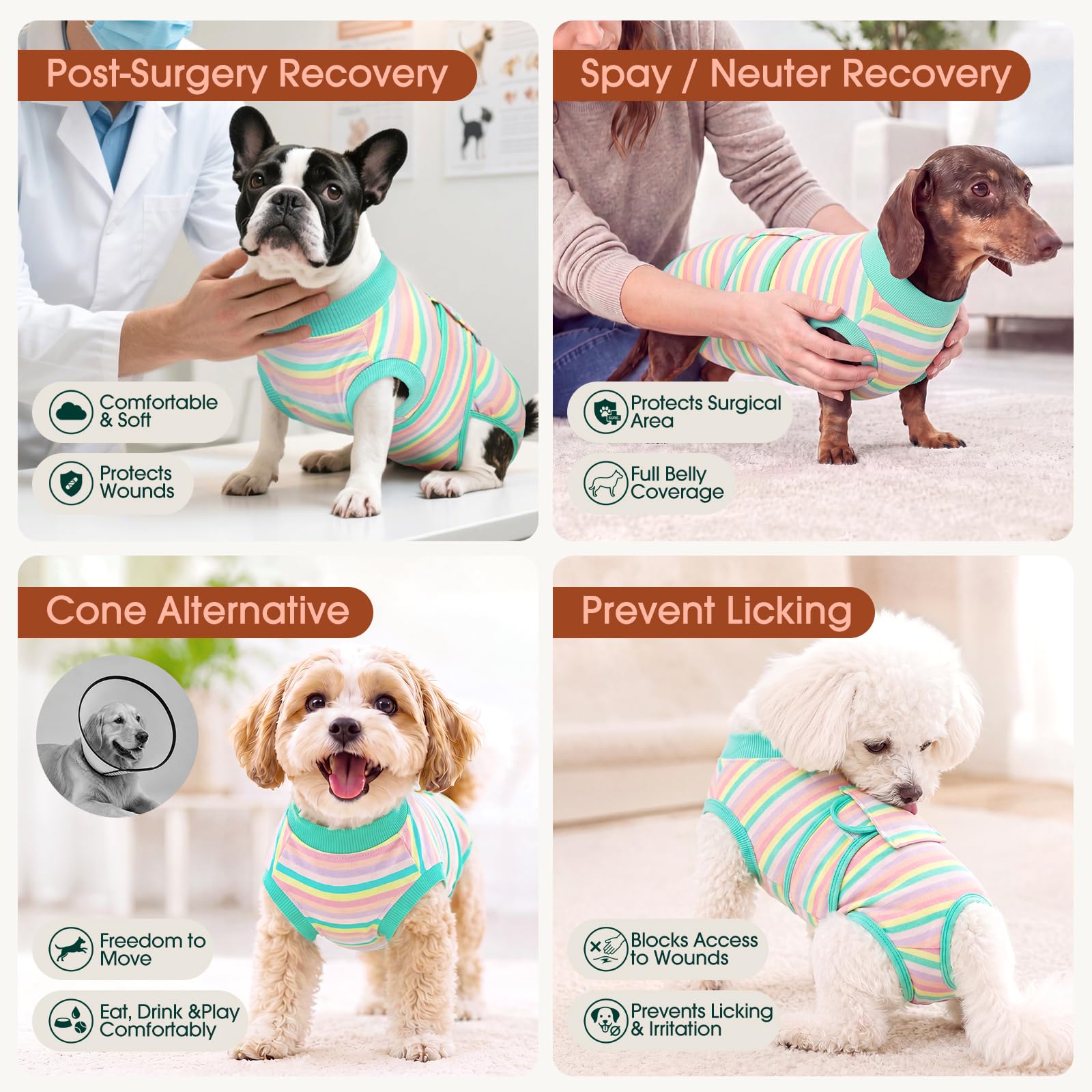 Kuoser chiot reposant dans la combinaison, mobilité libre et protection Kuoser