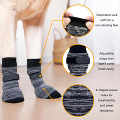 KUPAO sangle ajustable sécurise la chaussette sans gêner le chien