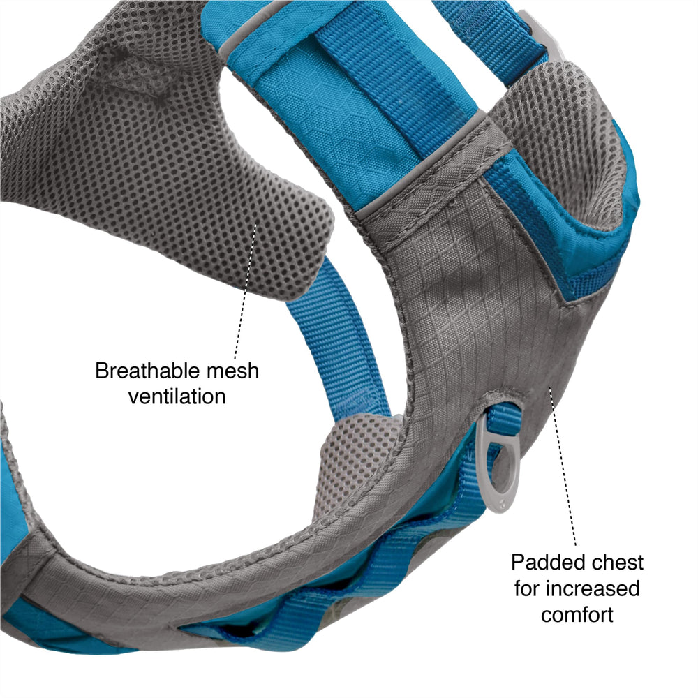 Kurgo harnais Journey Air gros plan ripstop et mesh pour durabilité respirante