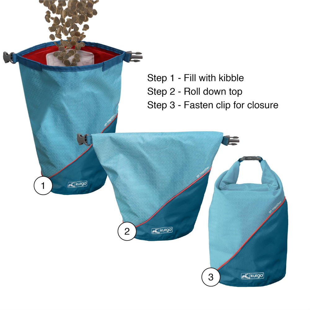 Kurgo Kibble Carrier doublure PEVA alimentaire propre facile à essuyer