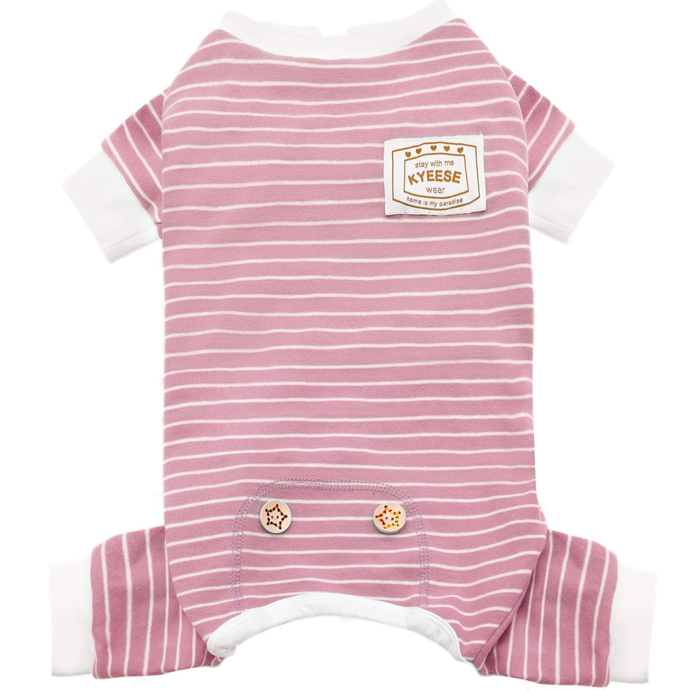KYEESE pyjama rayé face montrant la coupe confortable et le design