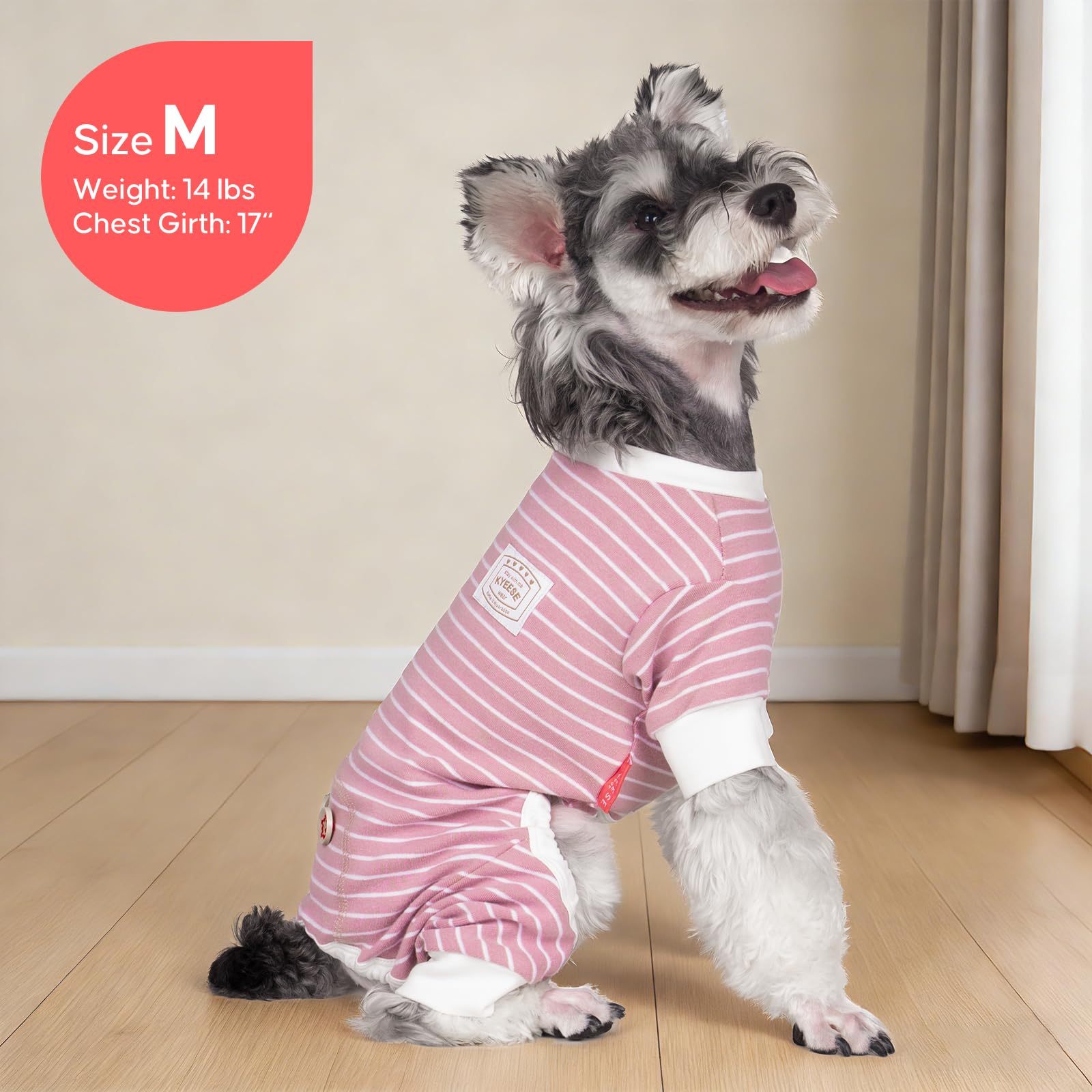 KYEESE chien endormi sur canapé avec pyjama réduisant dispersion des poils