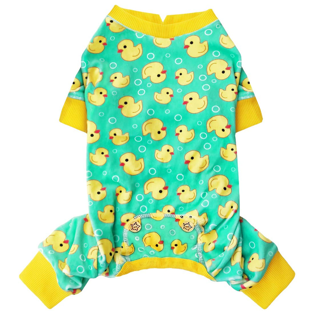KYEESE pyjama velours face vue frontale, confort pour petits chiens