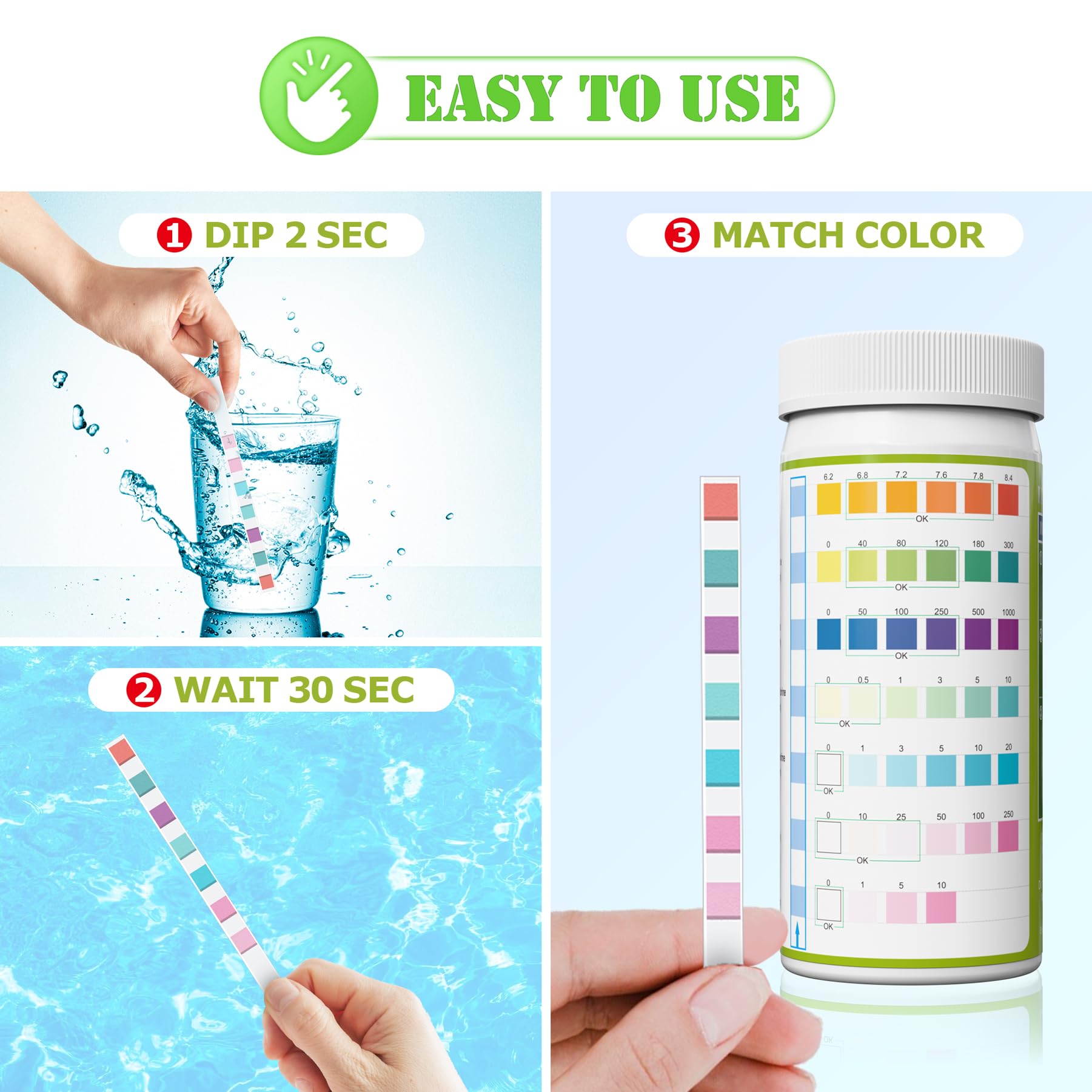 LabBestest charte couleurs de comparaison pour lecture fiable des tests
