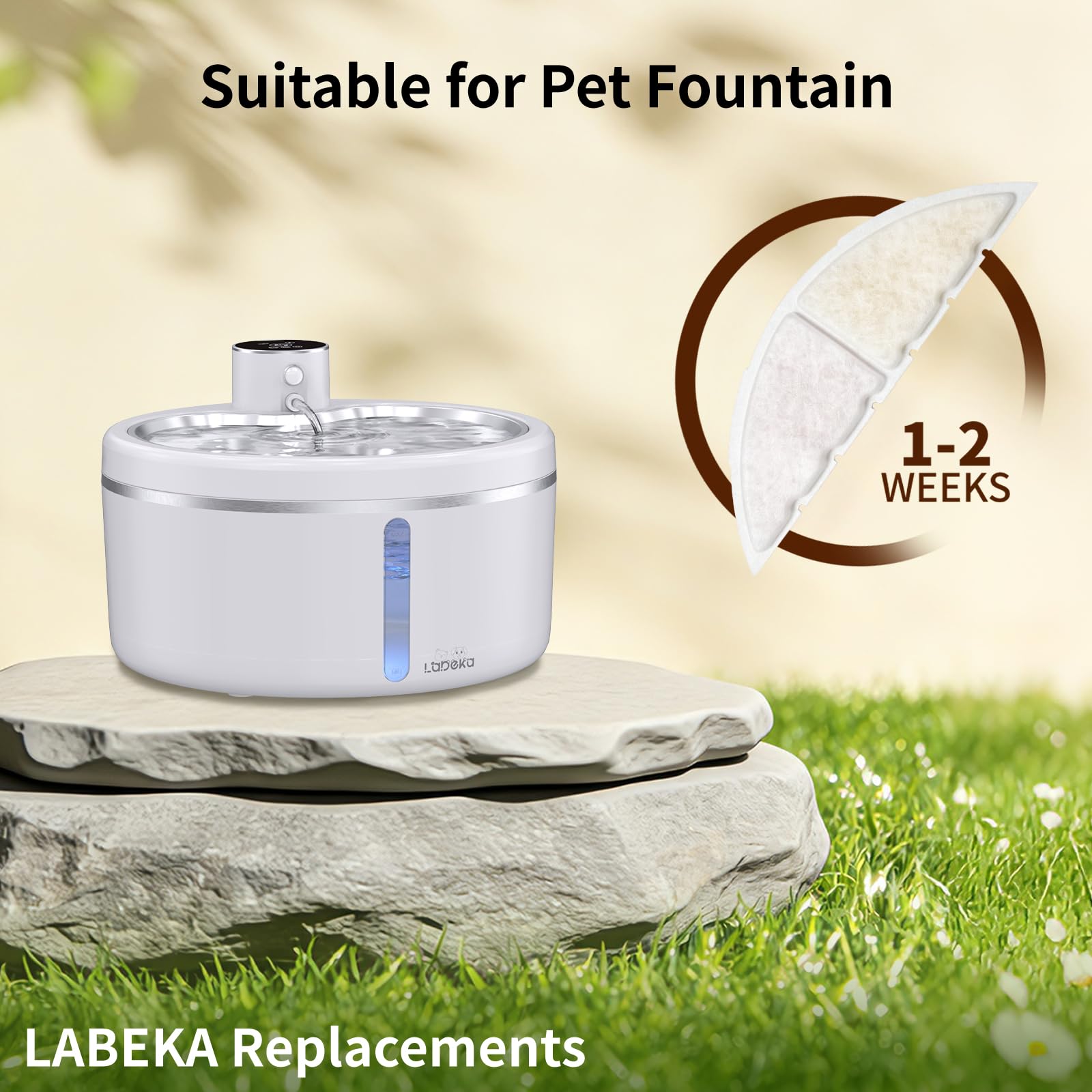 Gros plan sur filtre Labeka montrant texture et filtration renforcée