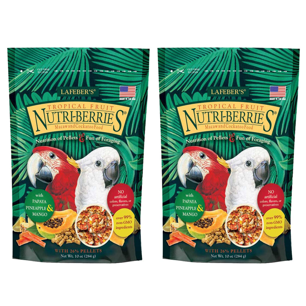 LAFEBER'S emballage avant montrant le produit tropical fruit et facilité d'usage