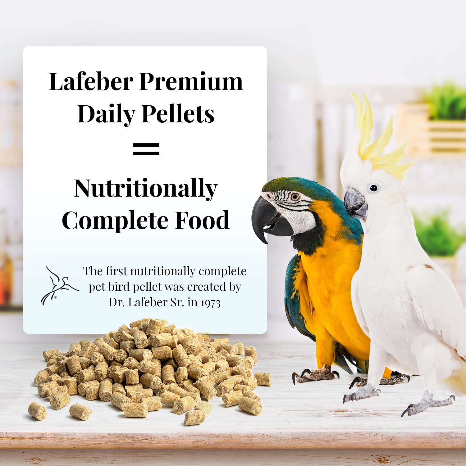 LAFEBER'S gros plan texture des granulés, favorise appétence contrôlée