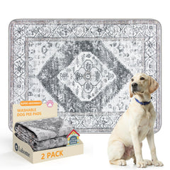 Lahome emballage avant montrant lot de deux tapis et dimensions, protection durable