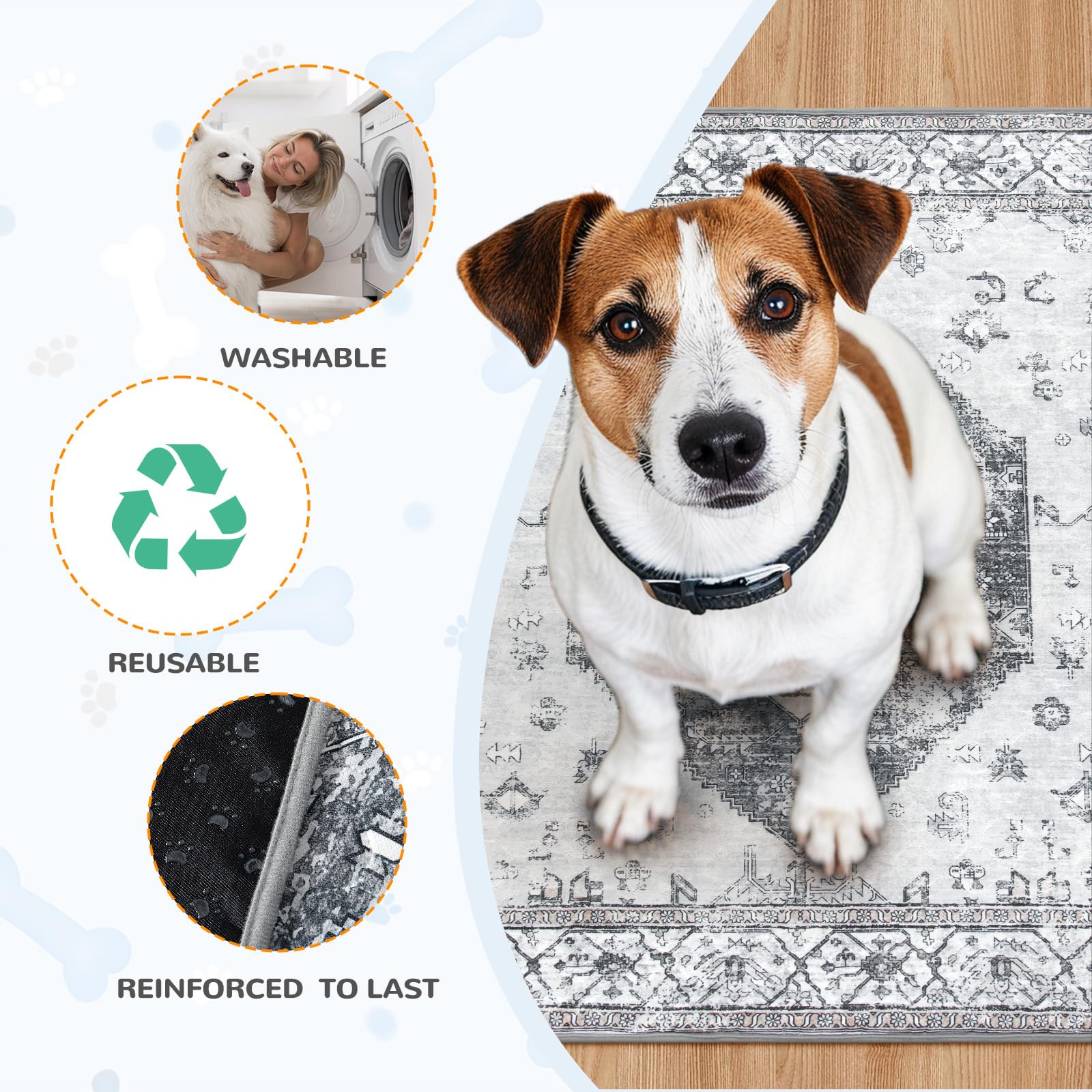 Lahome surface air-mesh douce, confort augmenté pour chien et absorption
