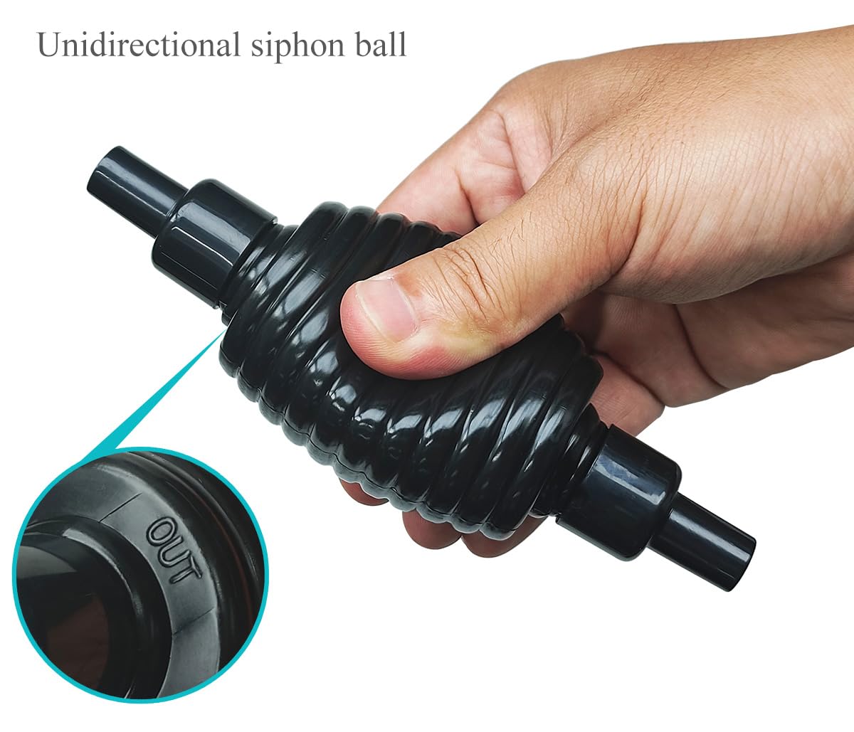 Laifoo siphon en action dans un aquarium maintien la propreté du fond