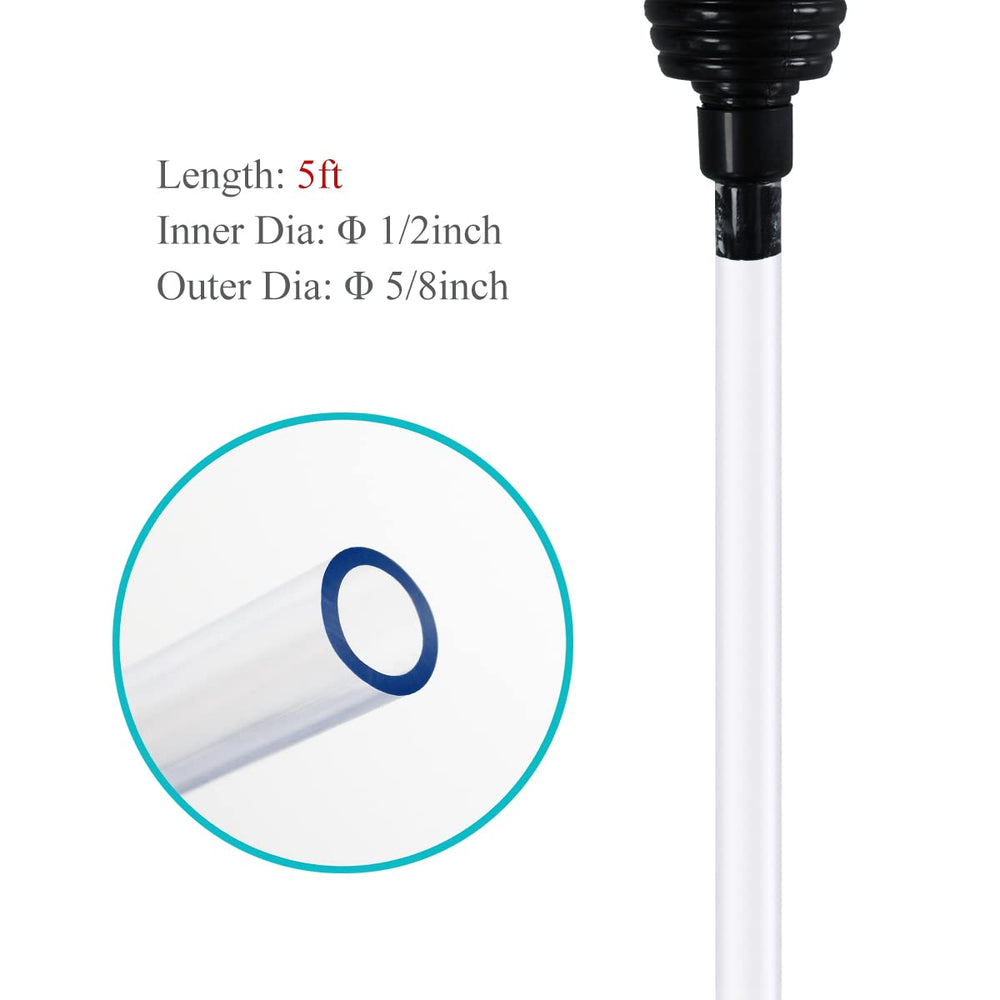 Laifoo tuyau transparent longueur 5ft pour contrôler le débit facilement
