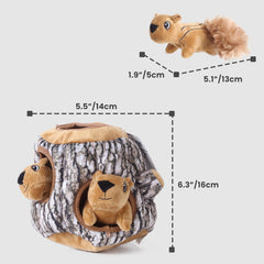 Laifug écureuils gros plan, peluches douces encourageant la préhension