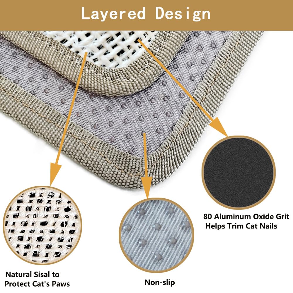 LAJEF gros plan sur la texture sisal naturel offrant un toucher apprécié