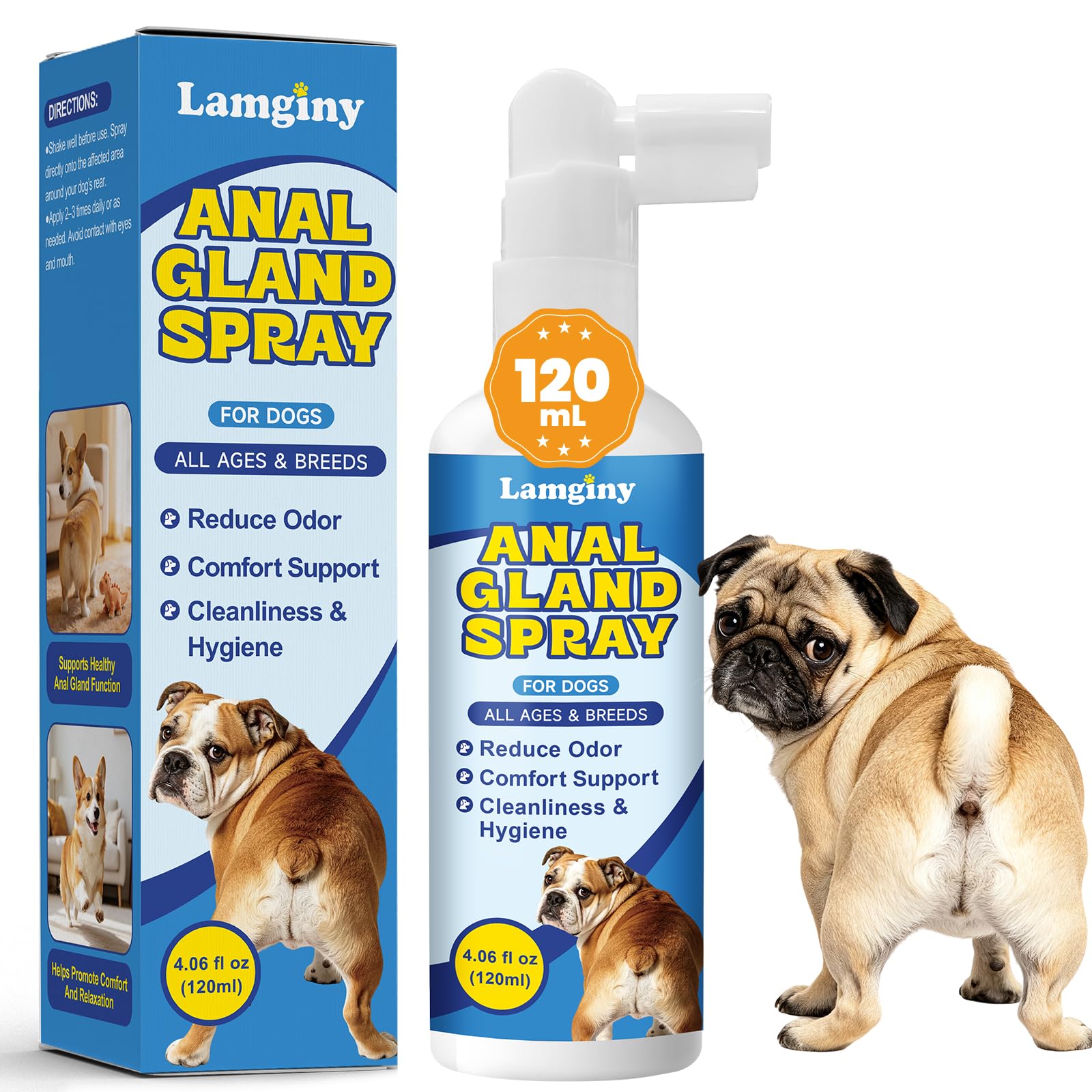 LAMGINY flacon avant plan montrant format pratique et usage