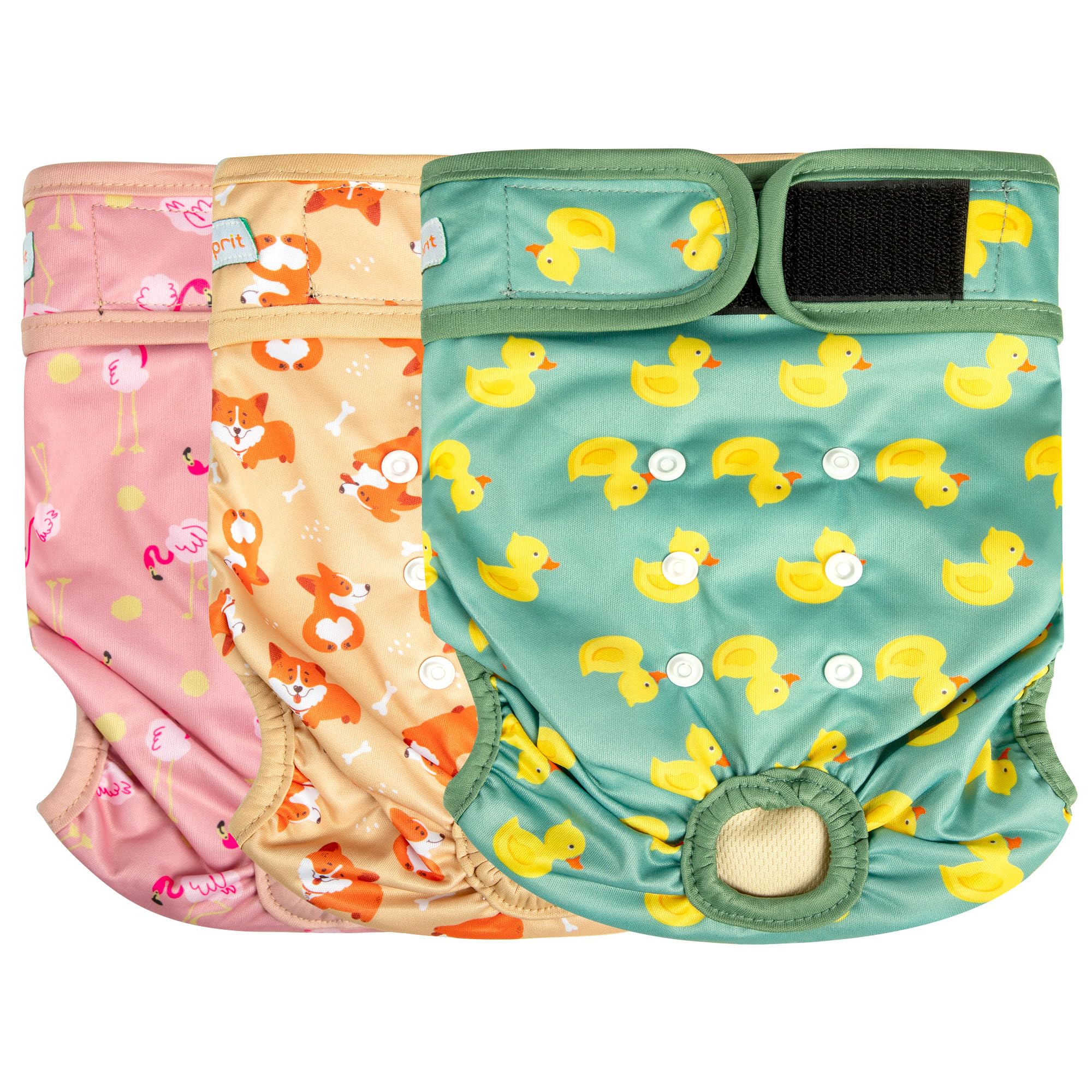 Langsprit couche devant Flamingo Duck montrant design et fermeture, protège la maison
