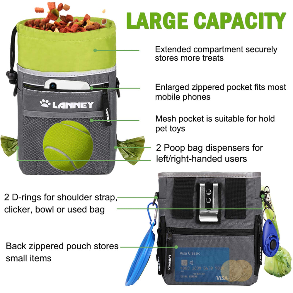 LANNEY comparaison taille avec téléphone pour illustrer grande capacité de rangement