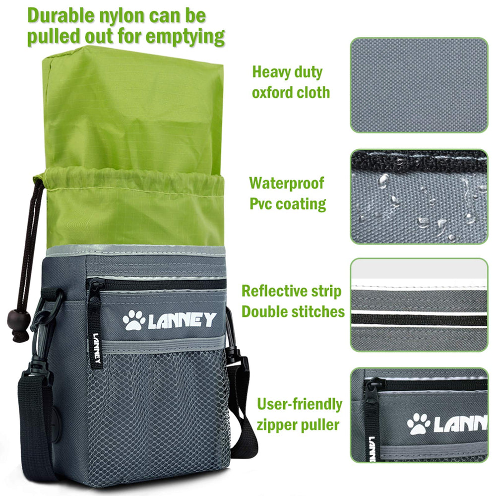 LANNEY distributeur de sacs latéral accessible des deux mains pour hygiène rapide